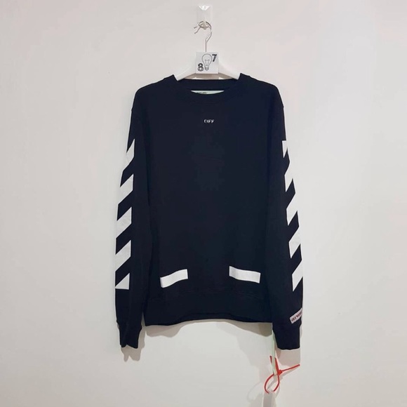 Off-white Black Diagonal Arrows Crewneck - Picture 2 of 2